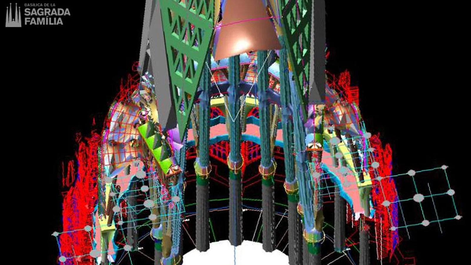 Modelo digital de la Sagrada Familia