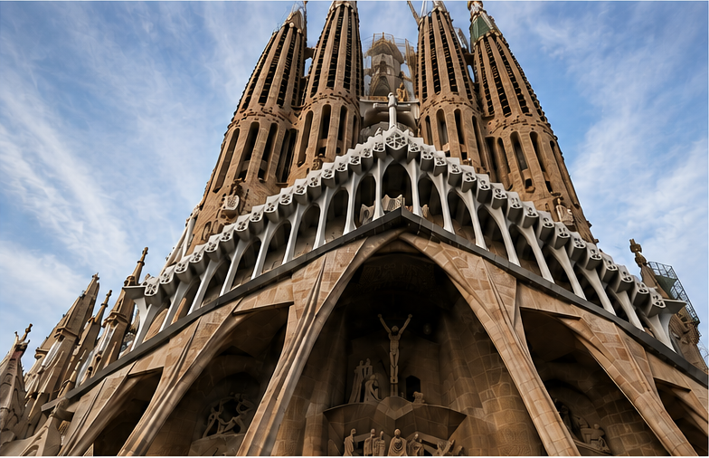 Detalle exterior de la Sagrada Familia
